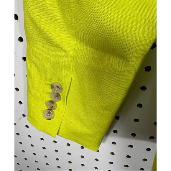 J.Crew Schoolboy florescent 100% Linen blazer jacket size 2 - Picture 6 of 8